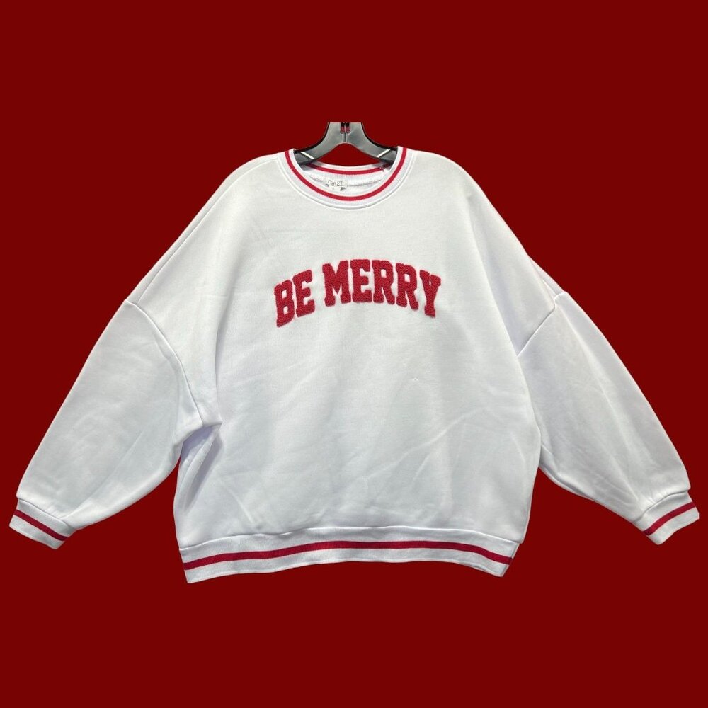Rue 21 - Men's Long Sleeve Sweatshirt - White - Extra Large